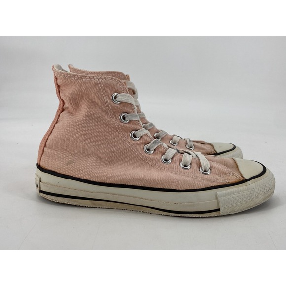 Vintage Deadstock Converse Shoes USA Men's Sz 5 Wo's Sz 7Chuck Taylor Peach Pink - Picture 4 of 14